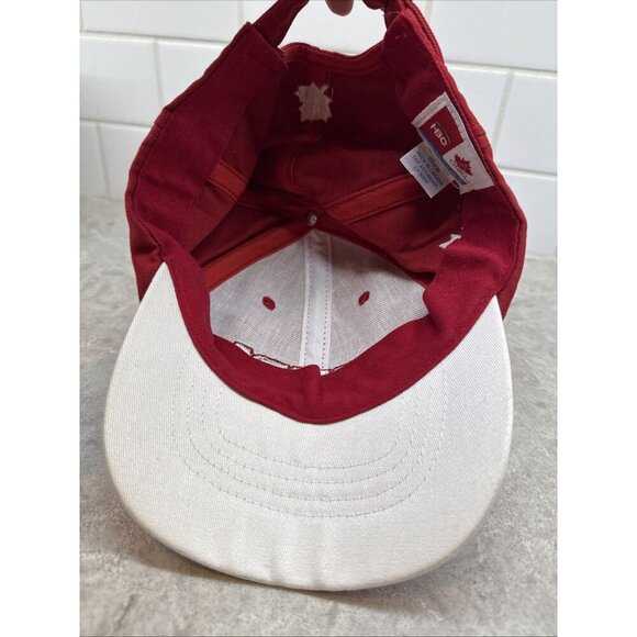 Vintage 2006 Torino Winter Olympics Adjustable Red Baseball hat Cap. HBC. New! - Picture 8 of 8